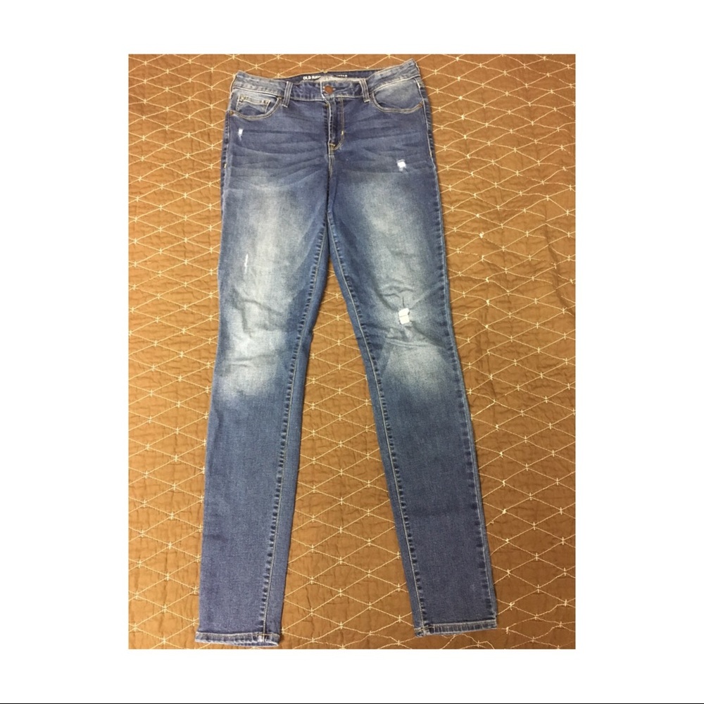 Only Navy size 6 Long Rockstar Mid-rise